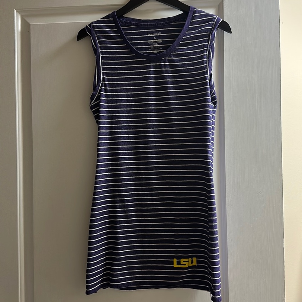 LSU purple striped dress (Small, but fits more like an XS)